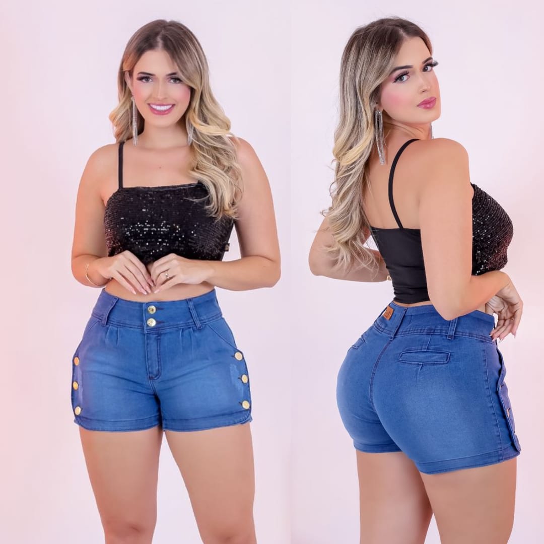 Short Feminino com Lycra 8 Botões