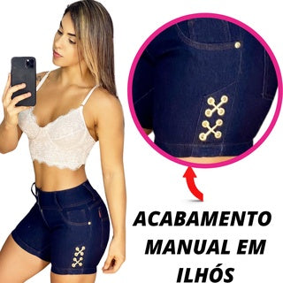 Bermuda Feminina com Elastano Cord String