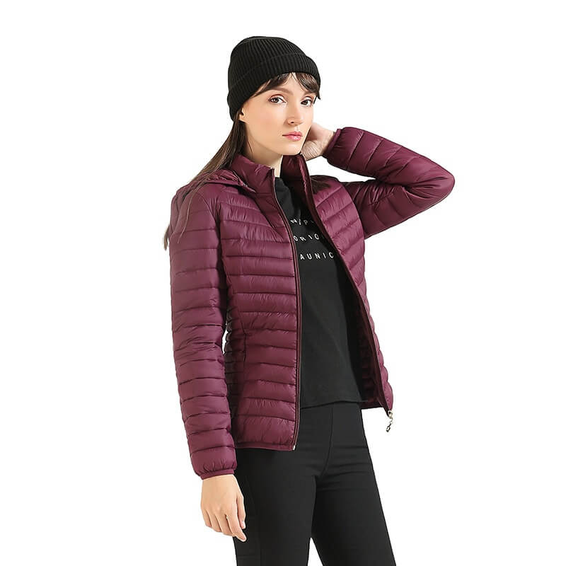 Jaqueta Feminina Winter Acolchoada Com Capuz