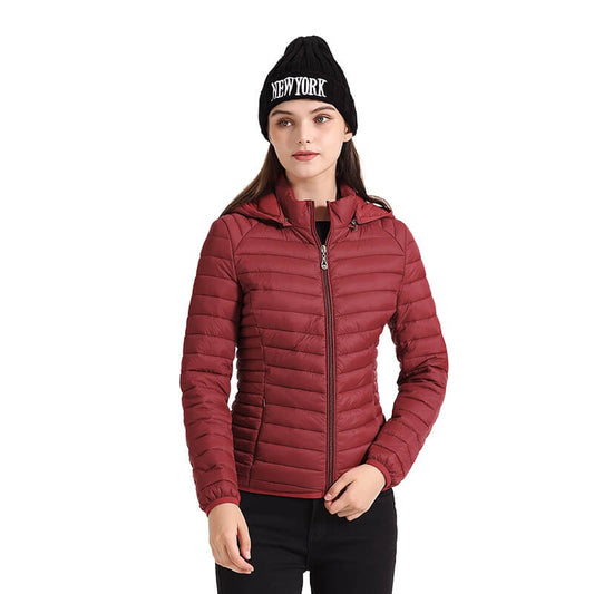 Jaqueta Feminina Winter Acolchoada Com Capuz